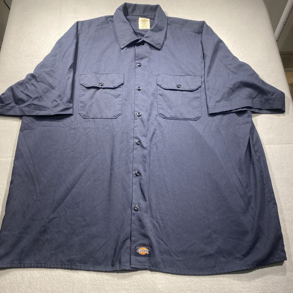 Dickies Men’s Work Shirt Short Sleeve Size 2XL Midnight Blue